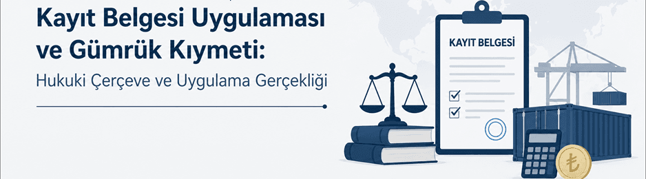 Kayıt Belgesi Uygulaması ve Gümrük Kıymeti: Hukuki Çerçeve ve Uygulama Gerçekliği